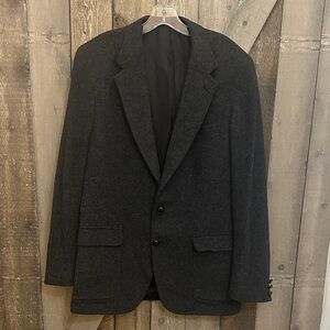 Doncaster Vintage Men’s Imperial 100% Camel Hair Charcoal Blazer Ed Mitchell Inc